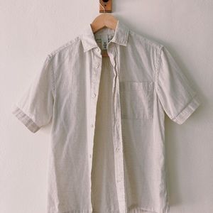 H&M Linen Short-Sleeve Button Down